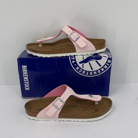 Birkenstock Gizeh thong flipflop sandal rose pink slide cork shoe women 40 9 - Picture 1 of 7